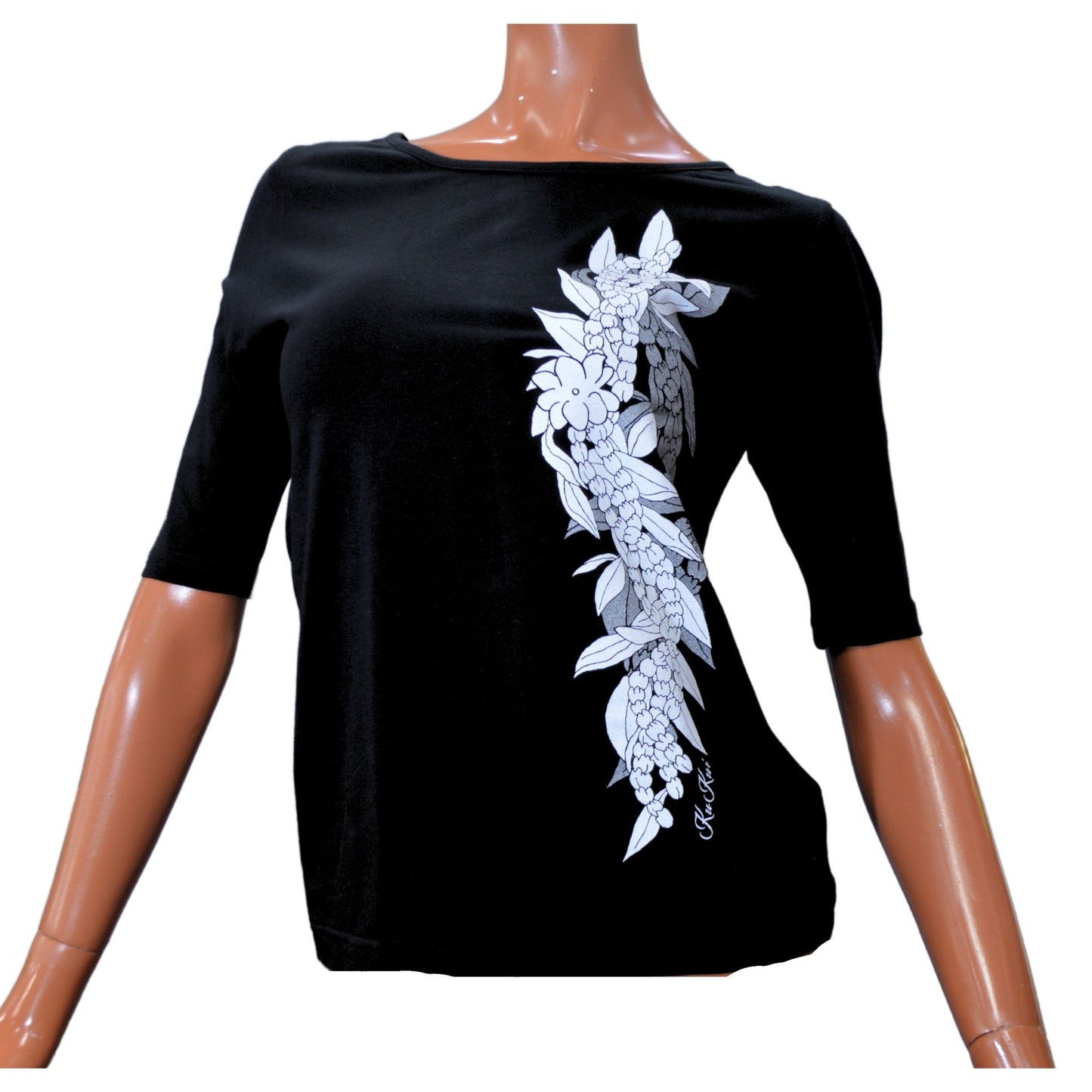 ネコポス対応商品 KuKui オリジナル 5分袖 Tシャツ ピカケマイレ