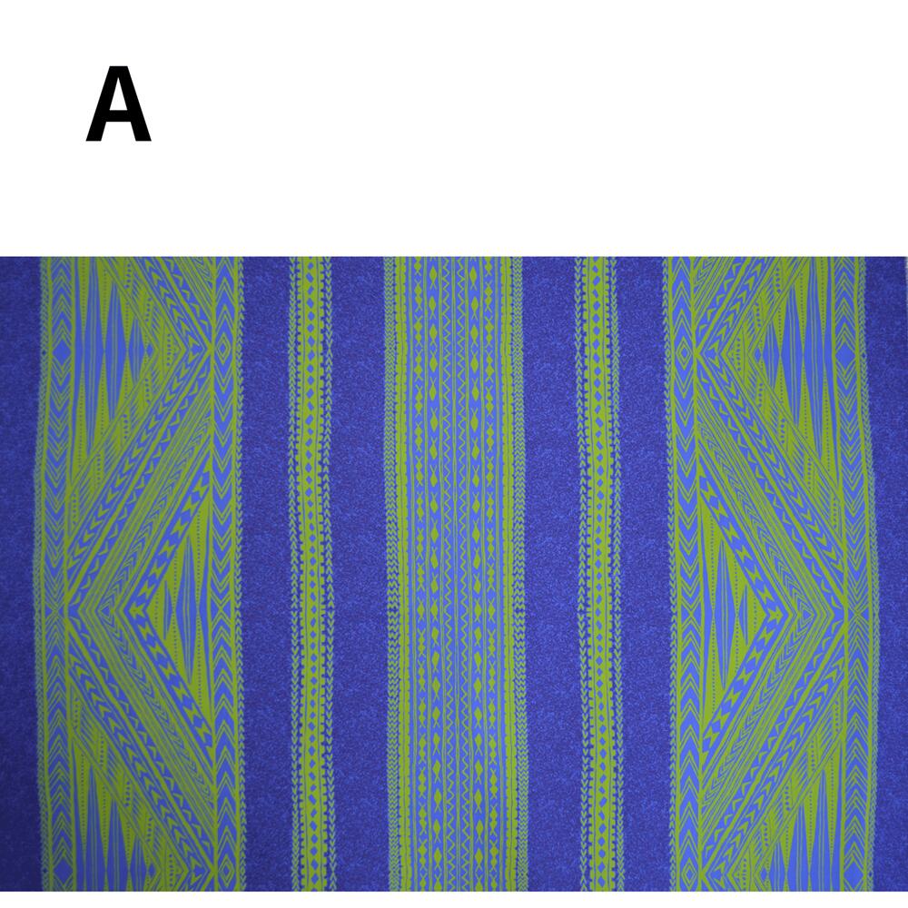ハワイアンファブリック 生地 ポリコットン ブルー系